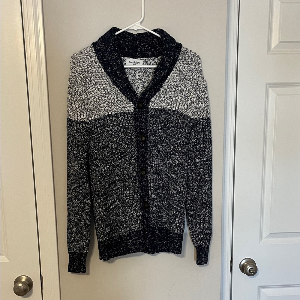Goodfellow & Co Black and Gray Cardigan Sweater